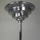 Art Deco pendant lamp with ribbed white globe, 1930s