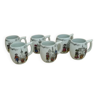 Six mugs