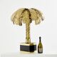 Christian Techoueyres brass palm lamp for Maison Jansen 1970s