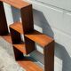 Danish sculptural teak shelf, 1968