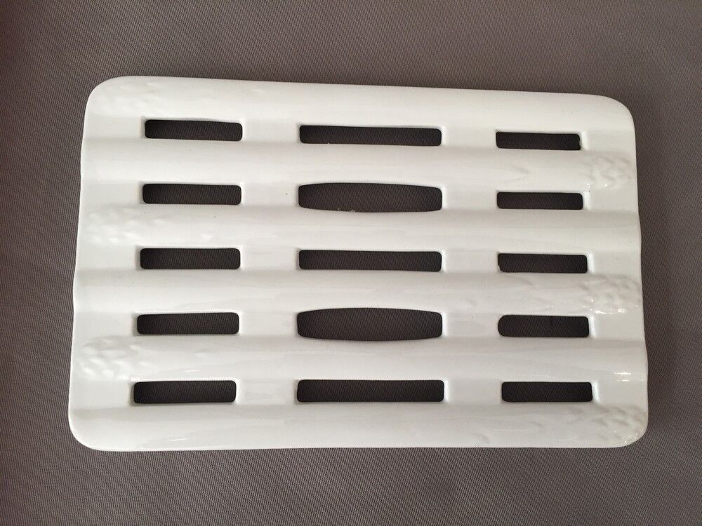 Plat a asperges en porcelaine de Luneville k&g