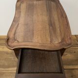 Cabaret table in walnut and oak from the end of the 19th century