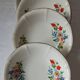 Coupelles vintage Digoin Sarreguemines. Décalcomanies de fleurs