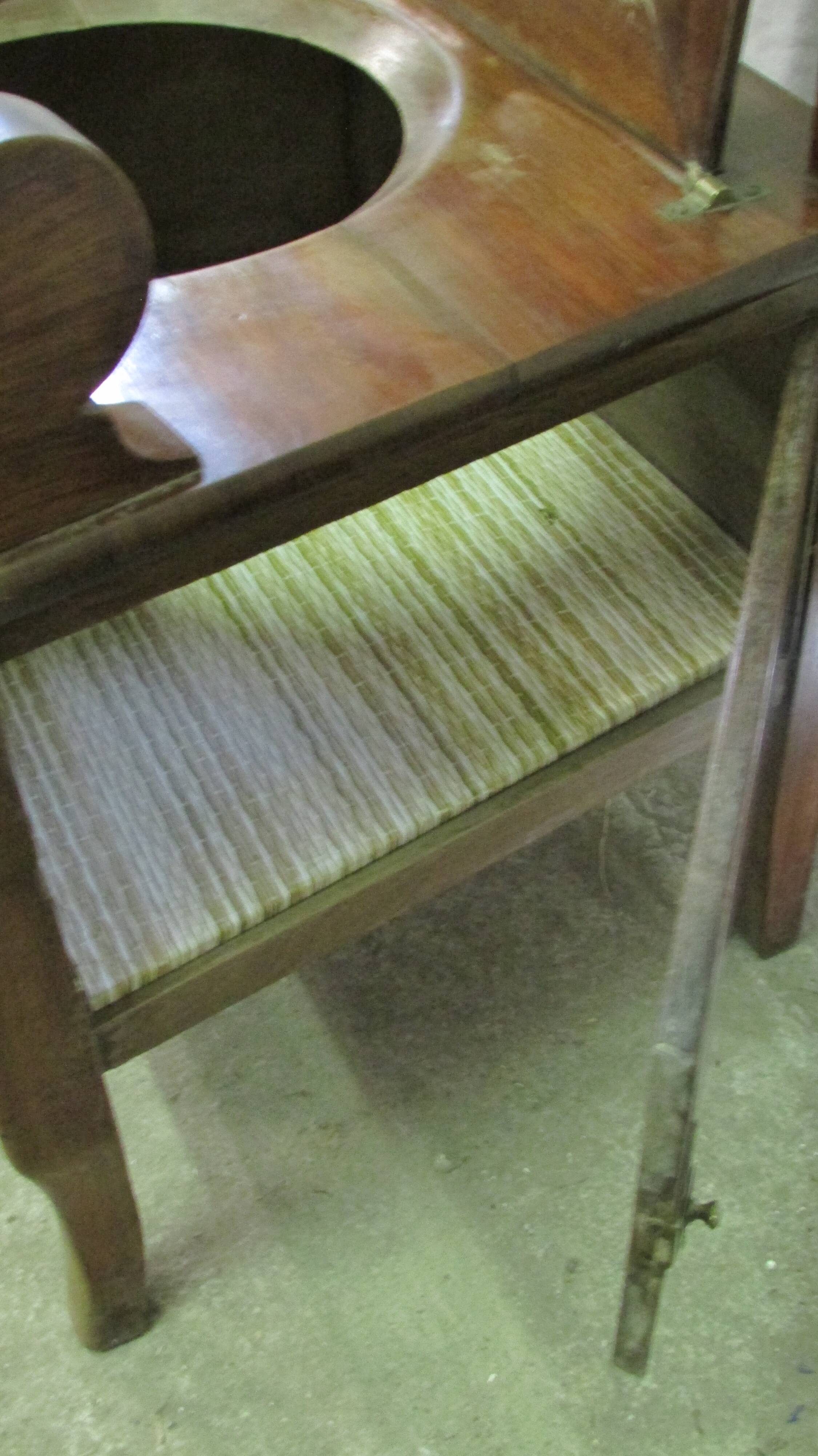 Old wooden armchair