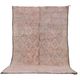 Tapis marocain vintage pâle 197 x 306 cm, tapis en laine berbère, tapis fait main boho