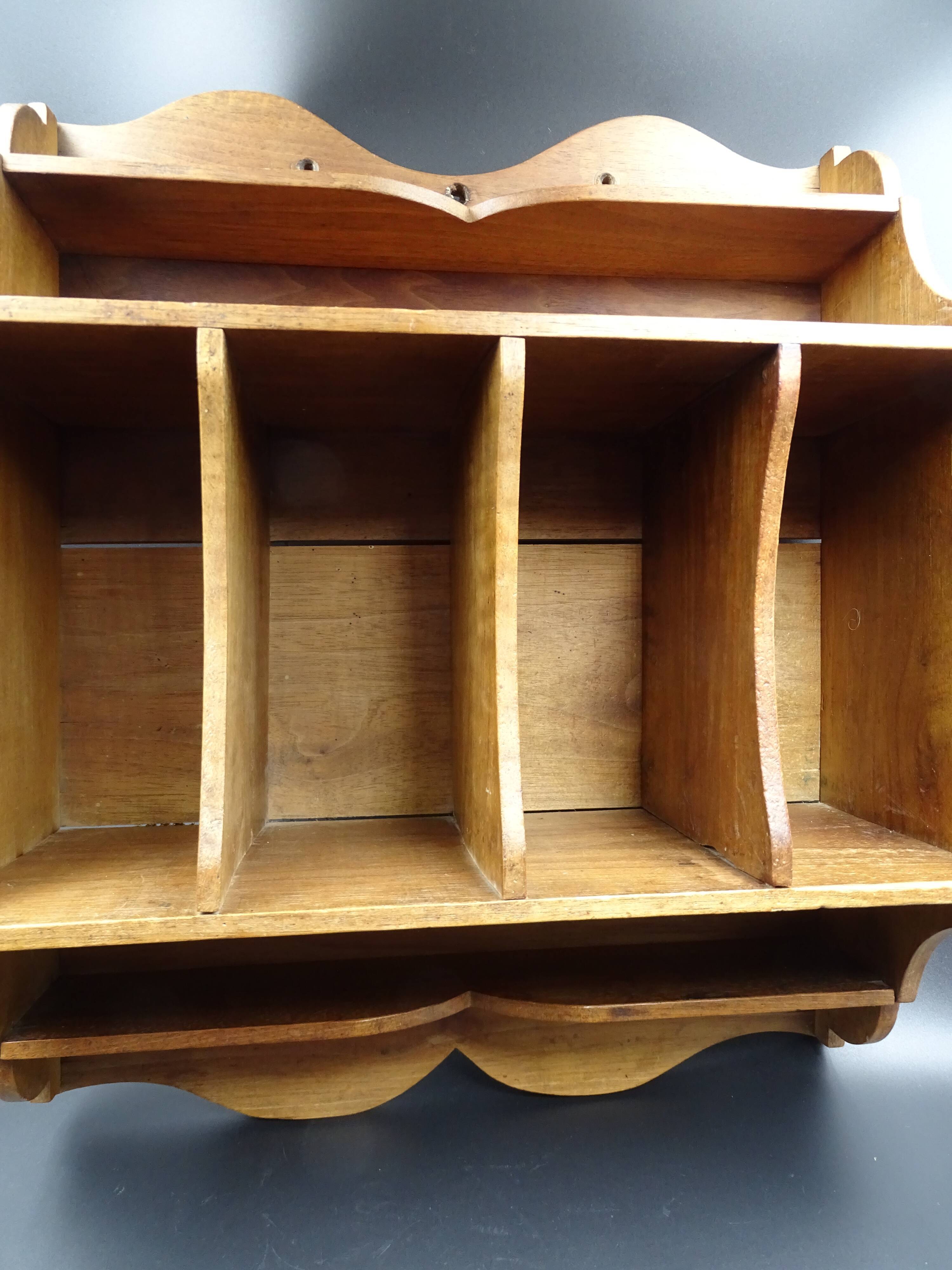 Walnut wall shelf, circa 1920/1930