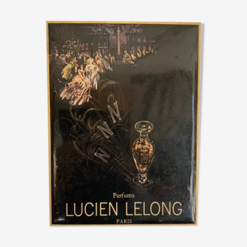 Original advertisement Lucien lelong plasticized iron plate, perfume N