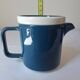 Teapot and milk jug, selfish, stackable. Sarreguemines. 1980s.