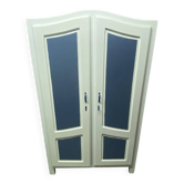 Dressing Room Revamped White/ Denim Fabric (Country Style - Shabby Chic)