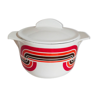 Cocotte en fonte émaillée vintage années 60