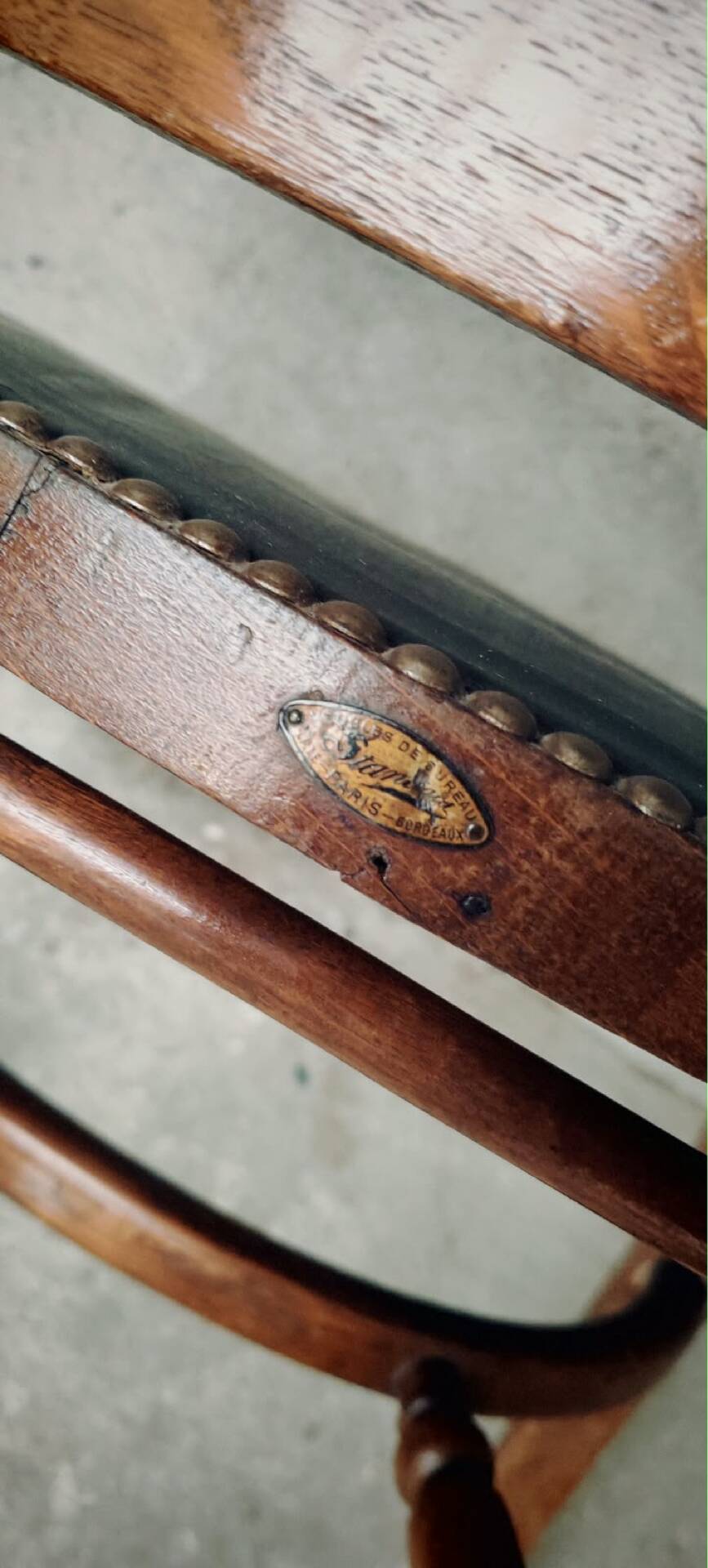 Antique writer's chair