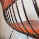 70s chrome metal and skai chair