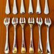 Christofle America, 12 oyster and shellfish forks, new condition