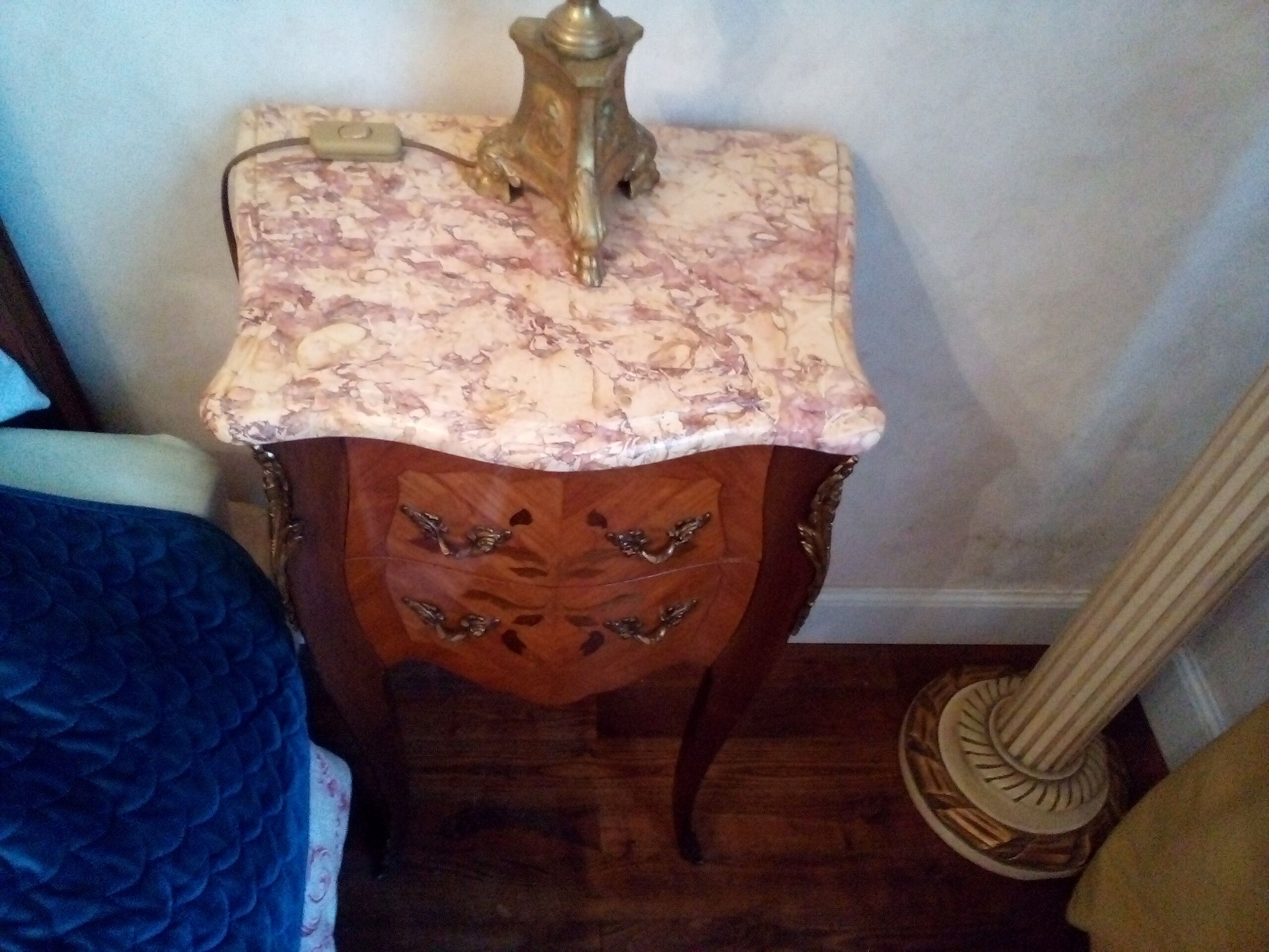 Paire de chevets louis xv bois de rose