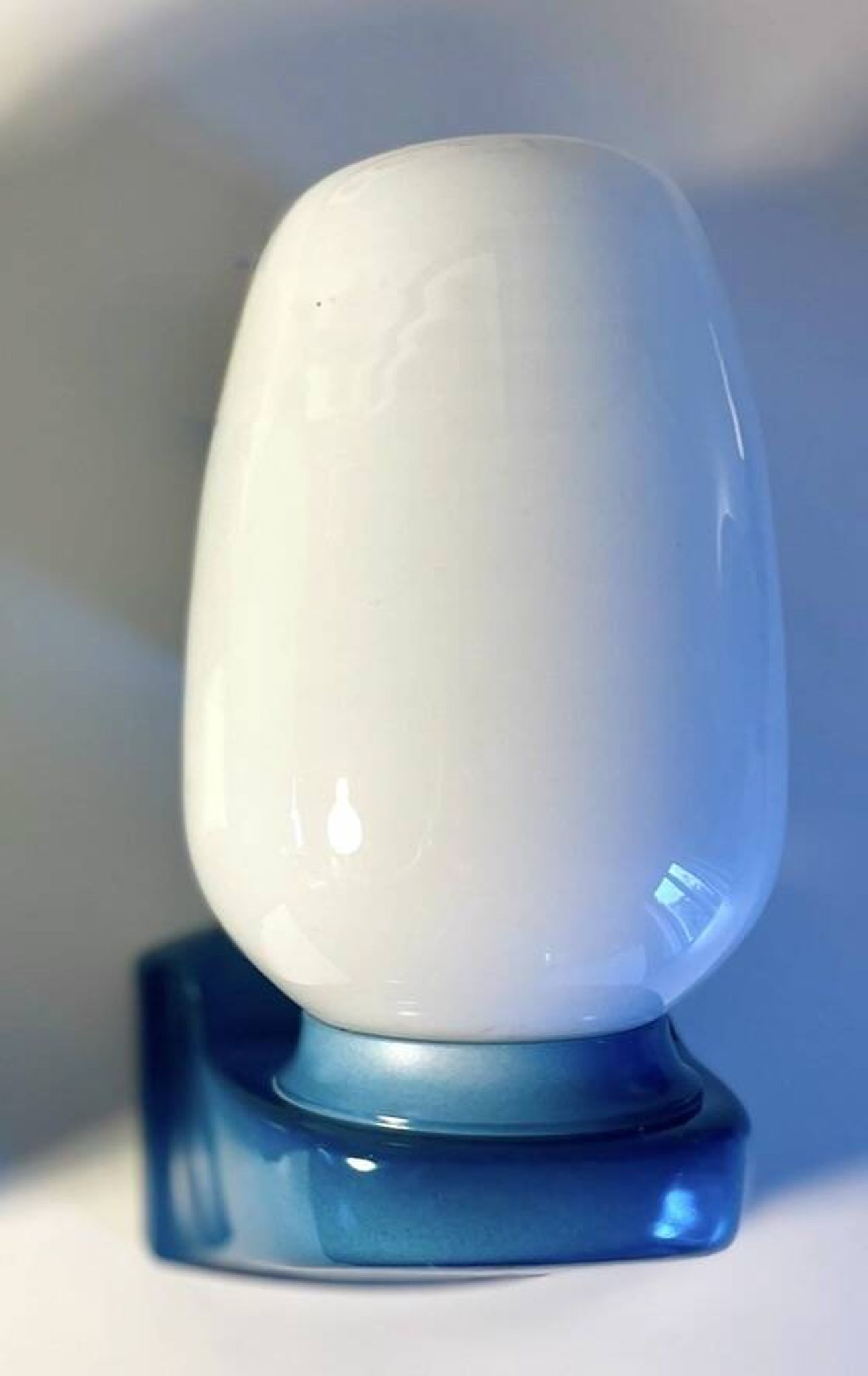Vintage blue Tovi wall light Mid Century Modern/Space Age opaline scandi