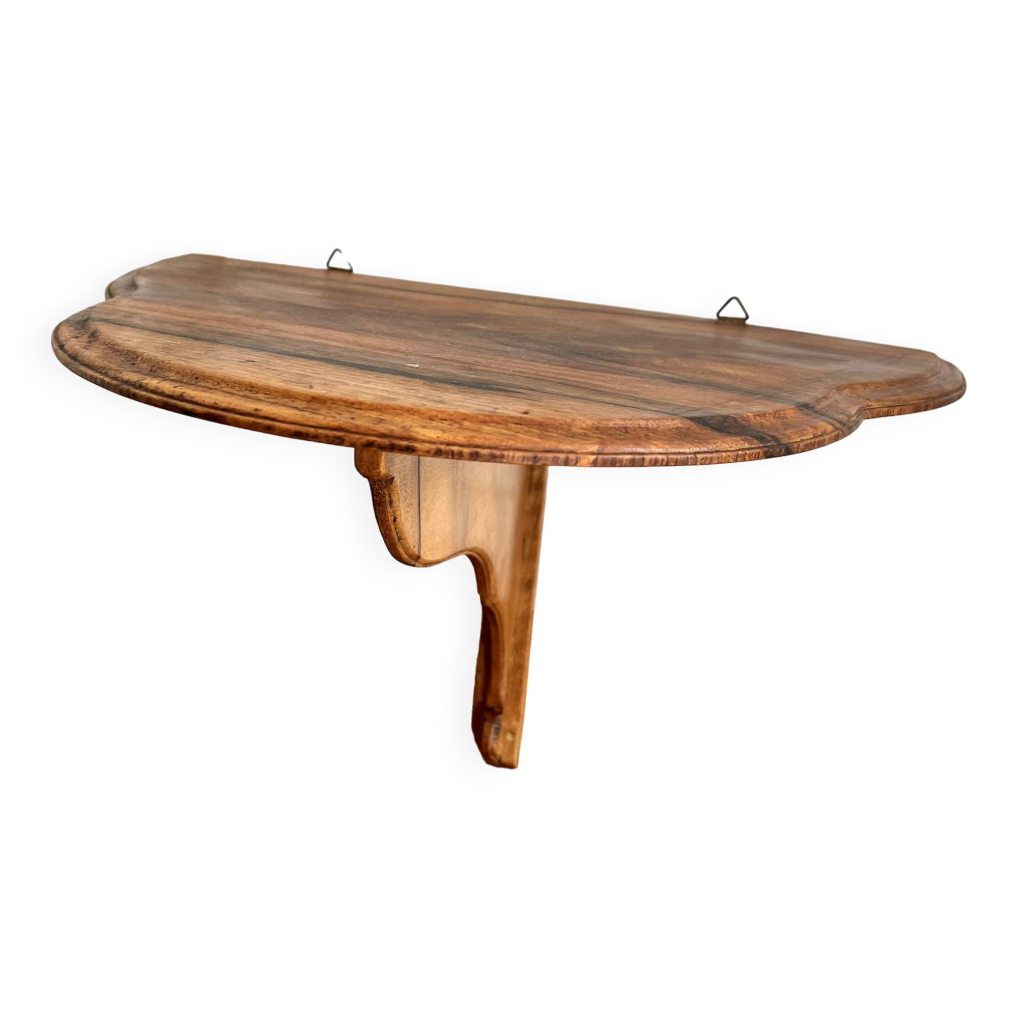 Curved wall console shelf