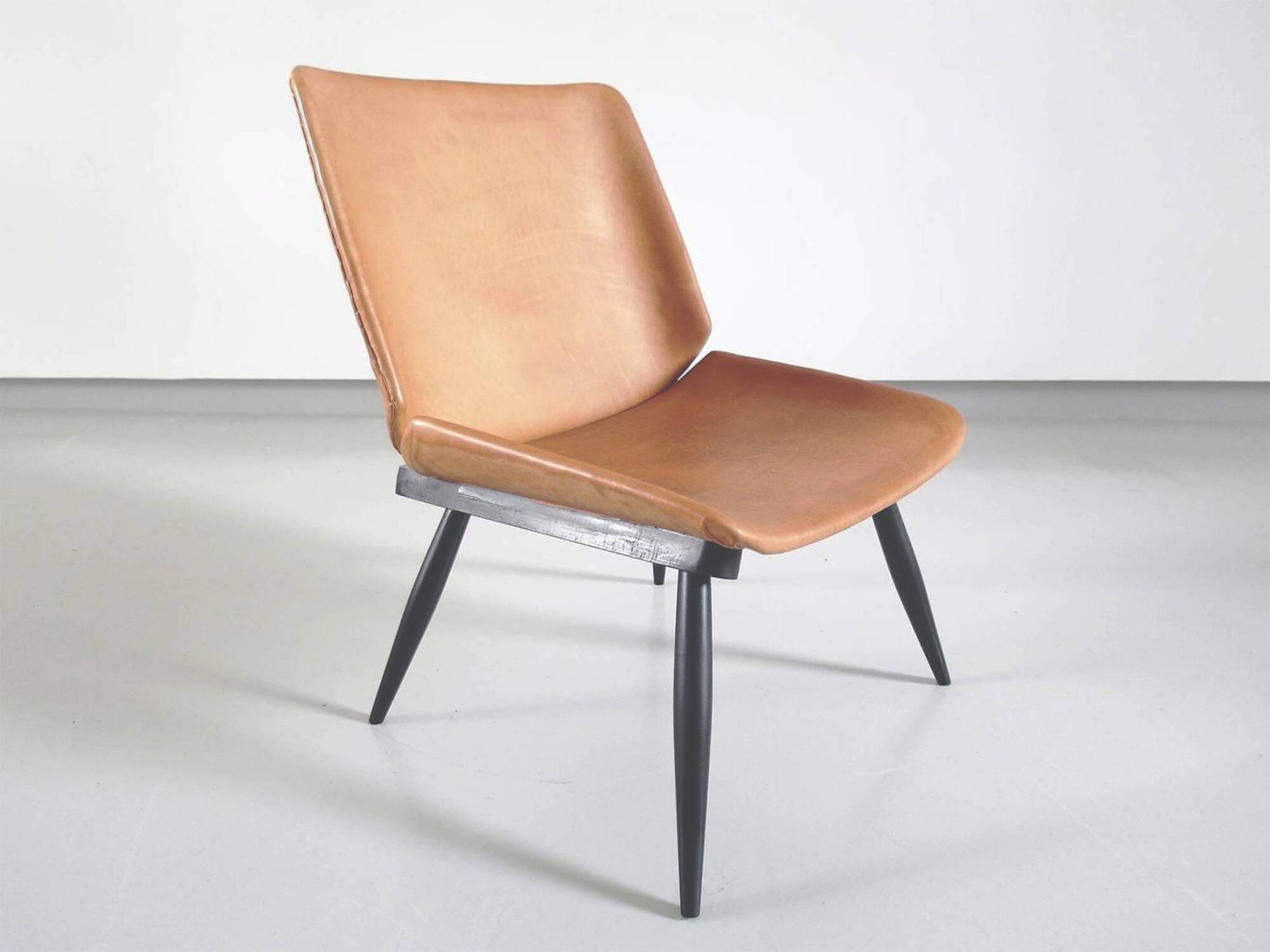 Finnish design leather chair
