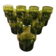 Set of 10 stackable vintage glasses