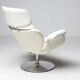 Artifort Tulip F545 Lounge Chair by Pierre Paulin, white leather