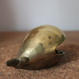 Brass whale ashtray