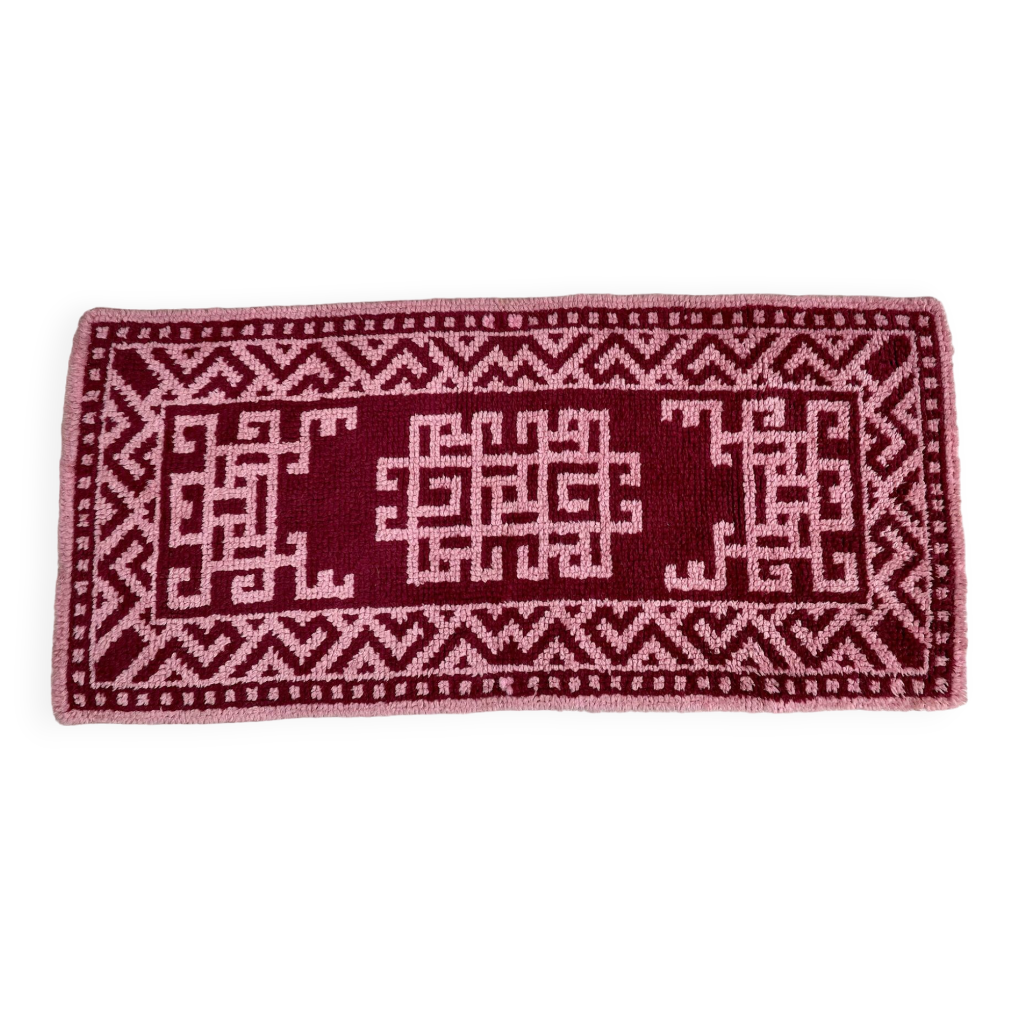 Pure Wool Rug 70s – 126x57cm