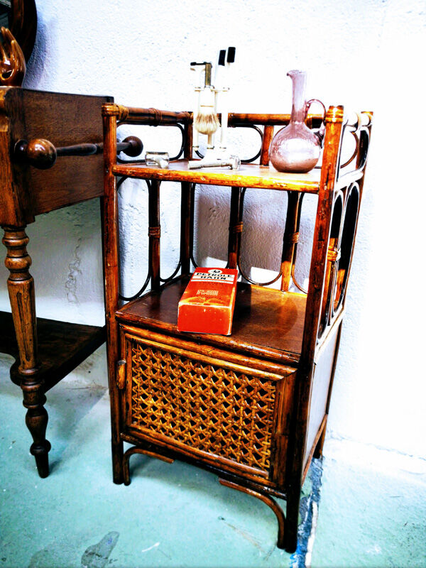 Rattan and canning bedside
