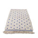 Tapis marocain pois bleu 105x155 cm