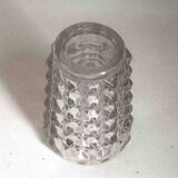 Diamond point crystal vase from the 50s height 21.5 cm