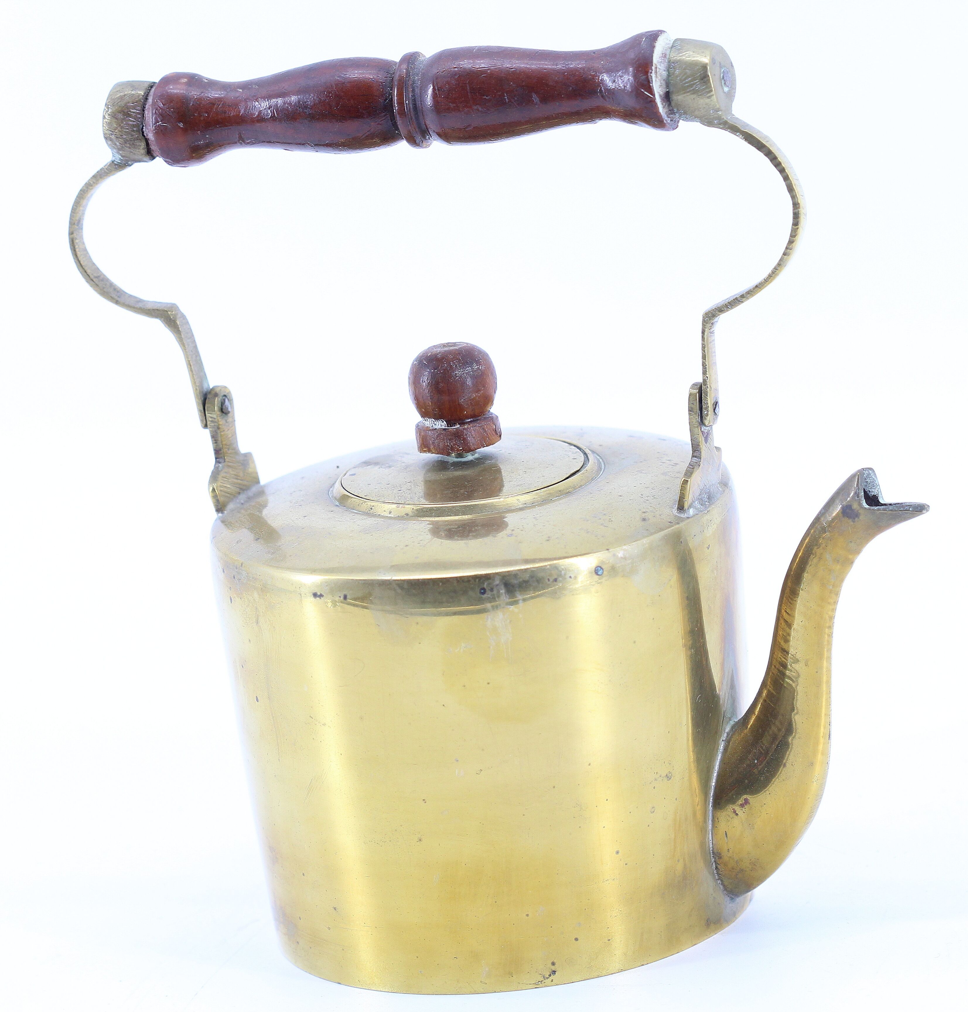 Old brass kettle