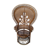 Emmanuelle Peacock vintage armchair 70