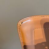 Bar stools covered in leather