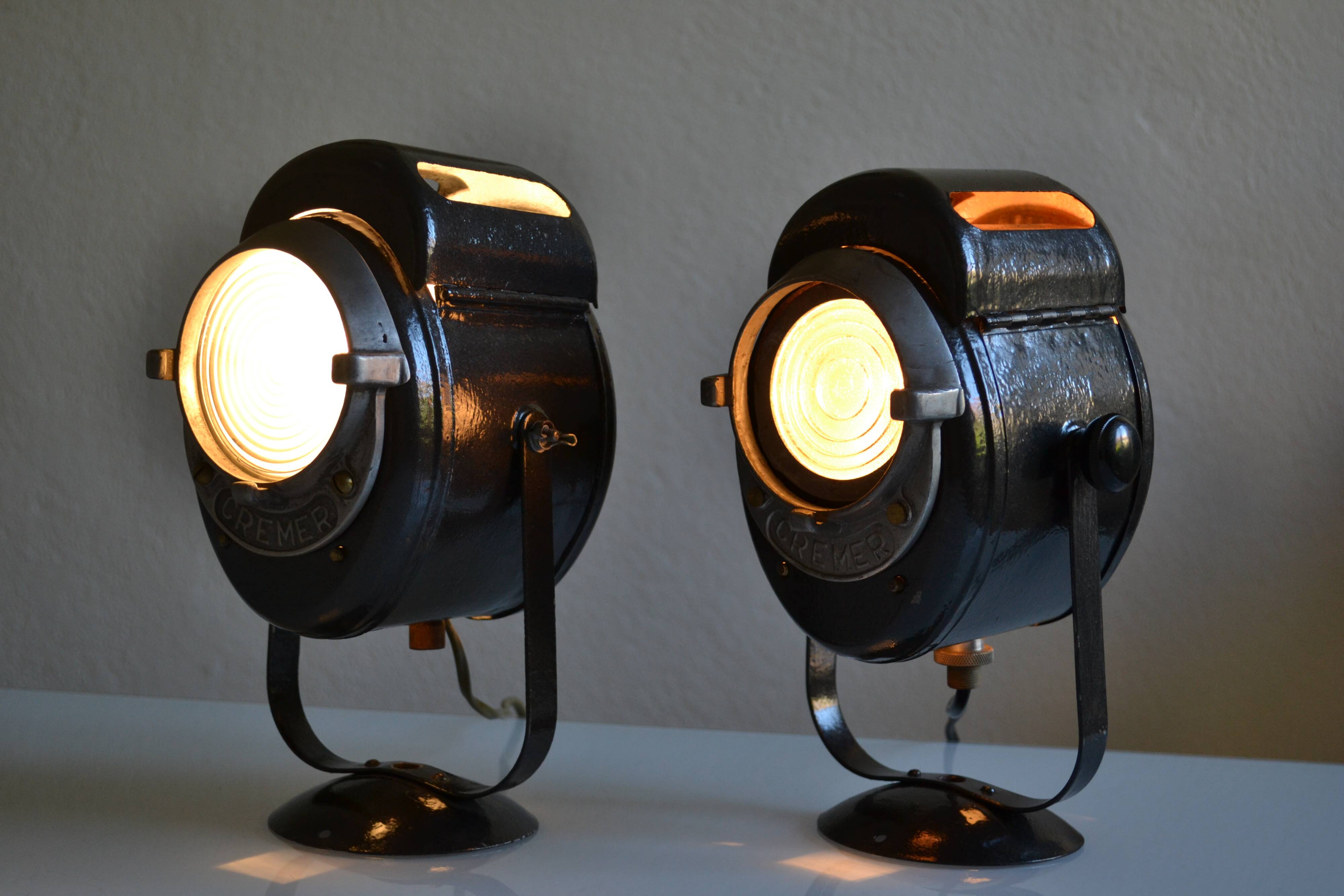 Pair of vintage Cremer cinema projectors.