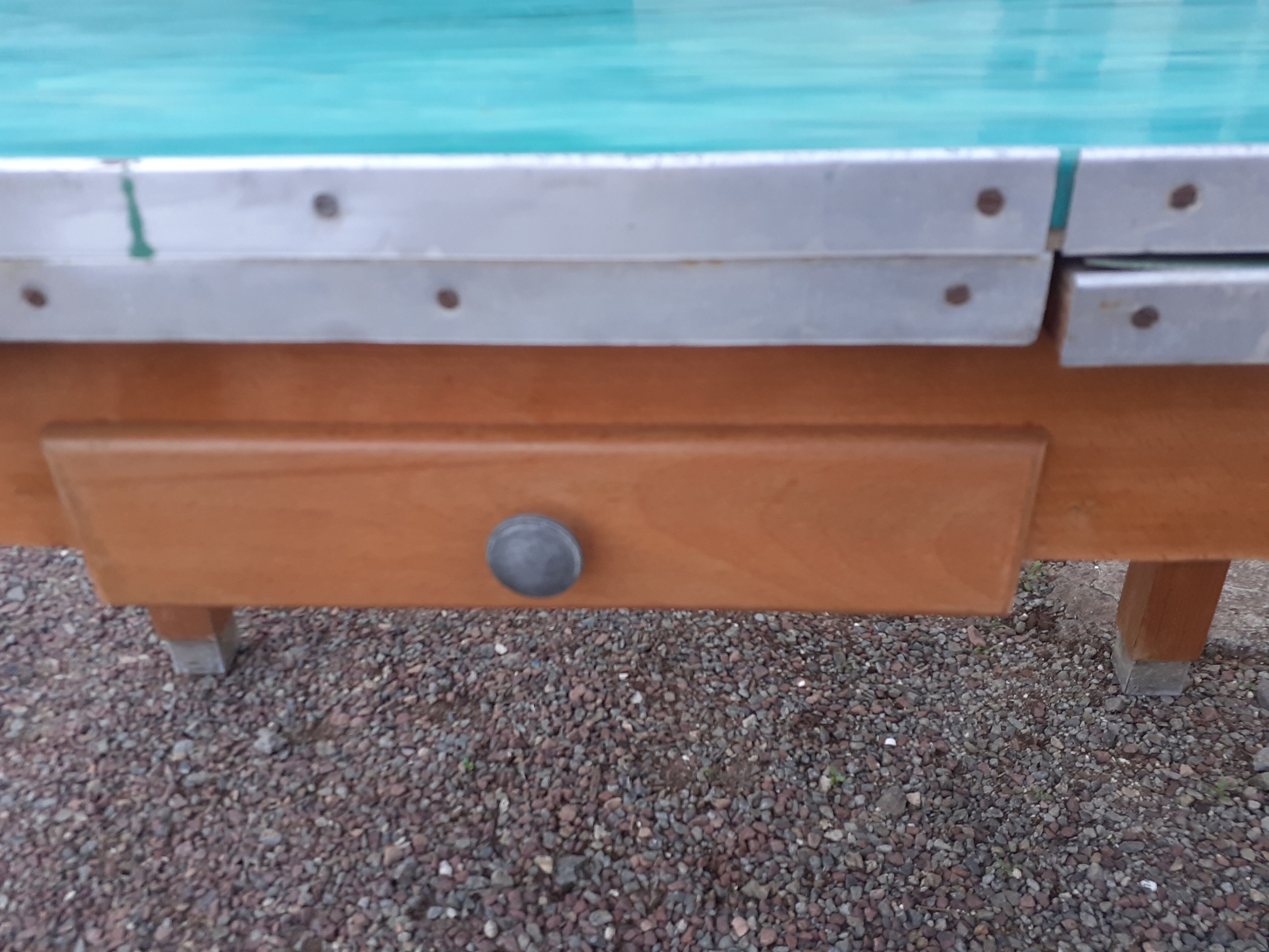 Vintage wooden formica kitchen table