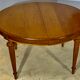 Louis XVI style table in oak with three extensions