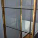 Brass and wood store window