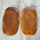 Duo of oval Gien earthenware dishes