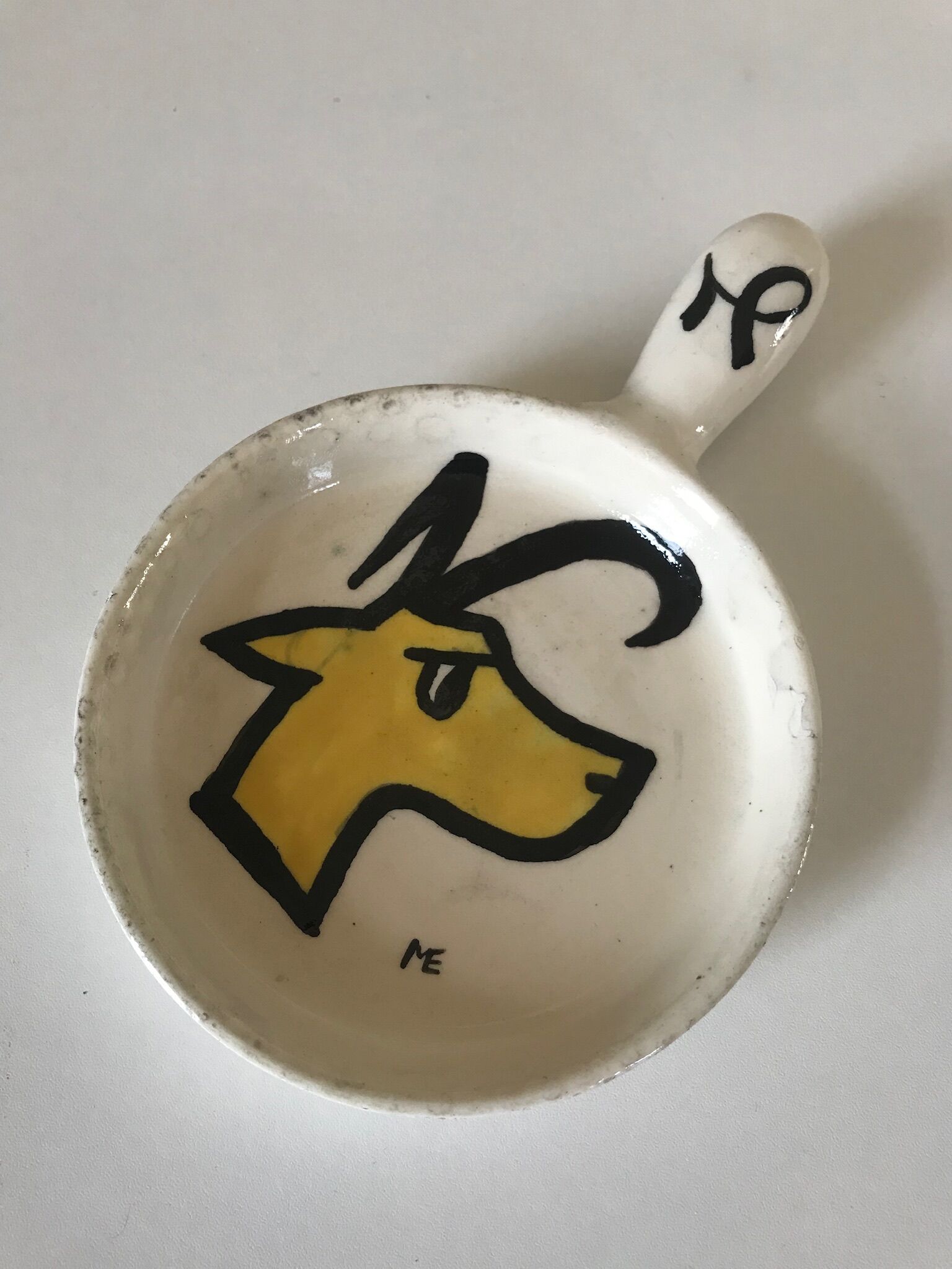 Signed vallauris vintage 50s ceramic