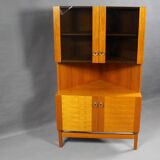 Vitrine d'angle en teck par P.Rimme, années 1960