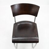 Chaise tubulaire Bauhaus/fonctionnaliste des années 1930, restaurée