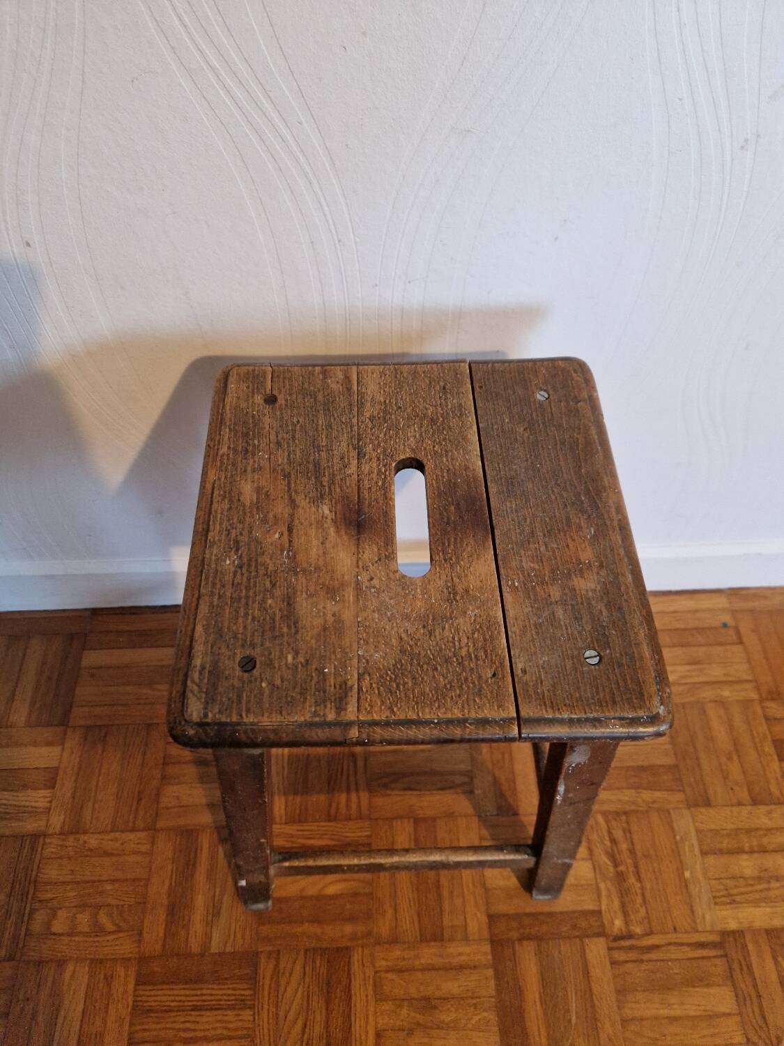 Wooden workshop stool