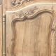 Provencal furniture in finely carved light walnut with wrought ironwork