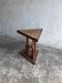 Triangular side table in carved wood, Art Nouveau, France, circa 1915.