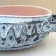 Oval enamelled ceramic dish, signed Jean Austruy, 50s/60s design