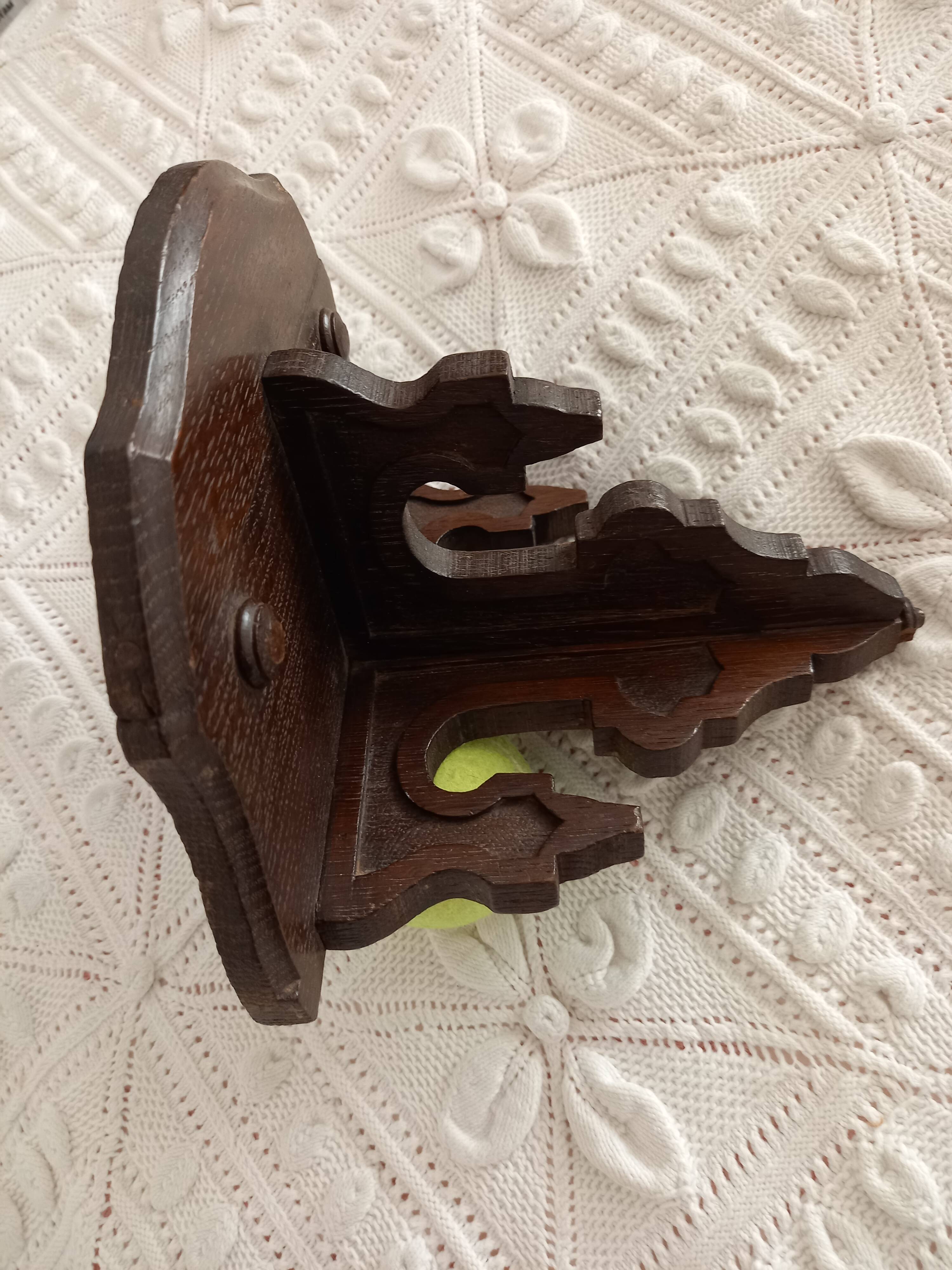 Small dark wood shelf