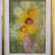 Oil painting on canvas chrysanthemums 1965