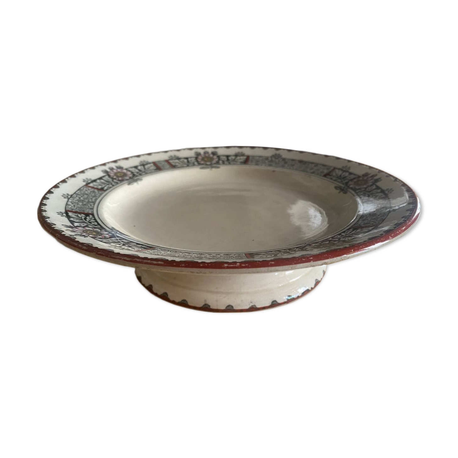 Mounted ironstone plate stamped Wedgwood