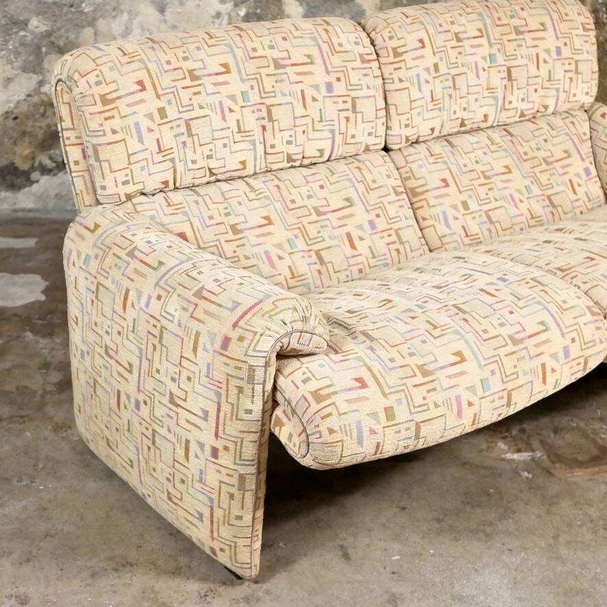Strässle graphic sofa, 1980s