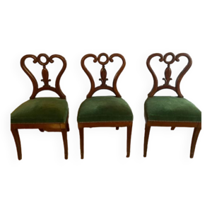 3 chaises acajou