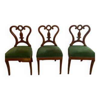 3 mahogany chairs
