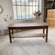 Drapery console table in pine